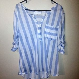 1x Blue Striped Top NWOT
